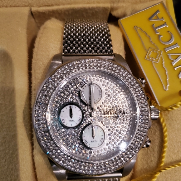 Invicta Wizard Ice Quartz Chronograph Crystal - Picture 6 of 8